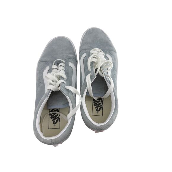 Vans Old Skool Pig Suede Blue Fog/True White Womens 8.5 - Picture 4 of 9
